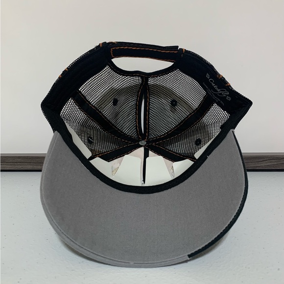 Catchfly Steer Head Embroidered Distressed Ponytail Baseball Hat/Cap-OS NWT - Picture 6 of 10